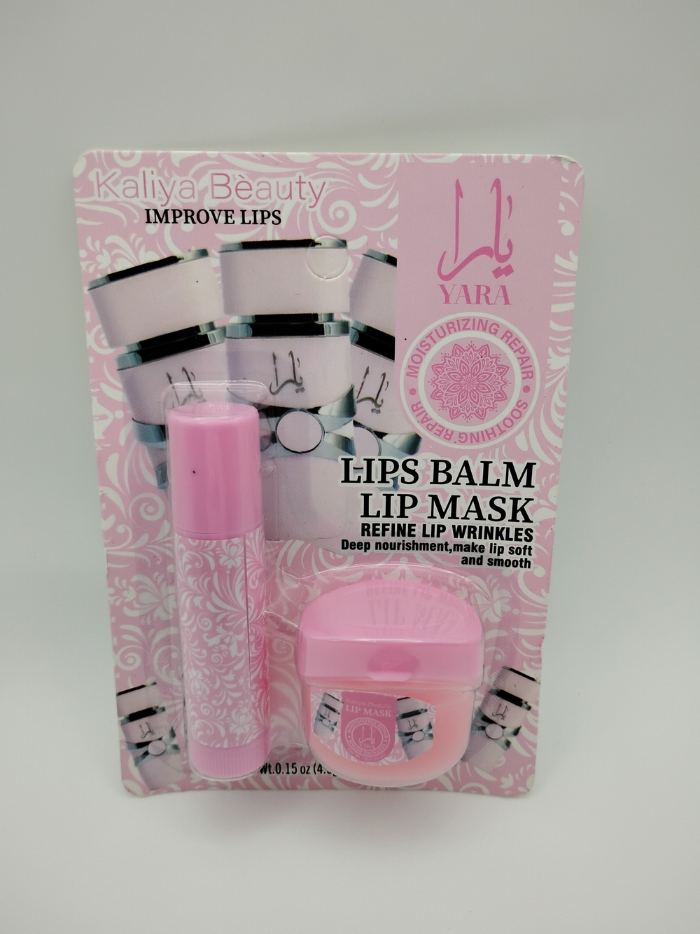 Yara Pink Lip Balm & Lip Mask Duo - Hydrating Pink Care